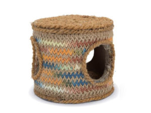 Karlie Flamingo Nagerspielzeug Tonne mit Kokosnussseil