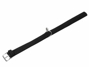 Karlie Halsband Buffalo aus Kalbsleder - Schwarz - 24 cm/10 mm
