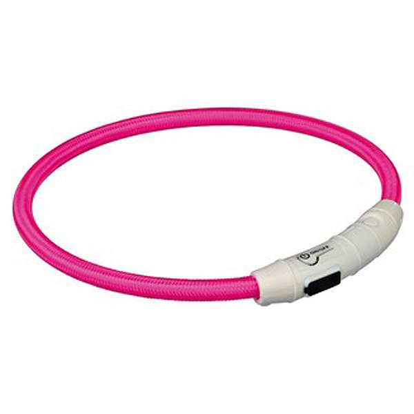 Trixie Flash Leuchtring USB Pink - L-XL – Bild 3