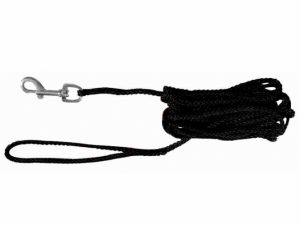 Trixie Schleppleine aus Nylon - schwarz, 5 m