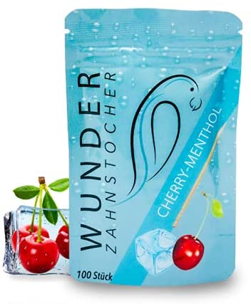 Wunderzahnstocher-Kirsch/Menthol Bag (100 Stück)