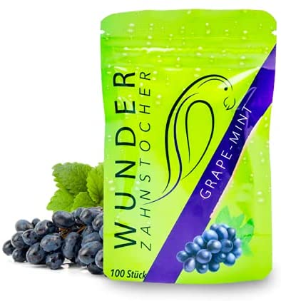 Wunderzahnstocher-Traube/Minze Bag (100 Stück)
