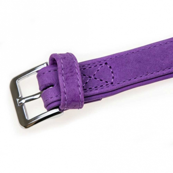 Karlie Halsband Buffalo aus Kalbsleder - Lila - 55 cm/30 mm – Bild 4