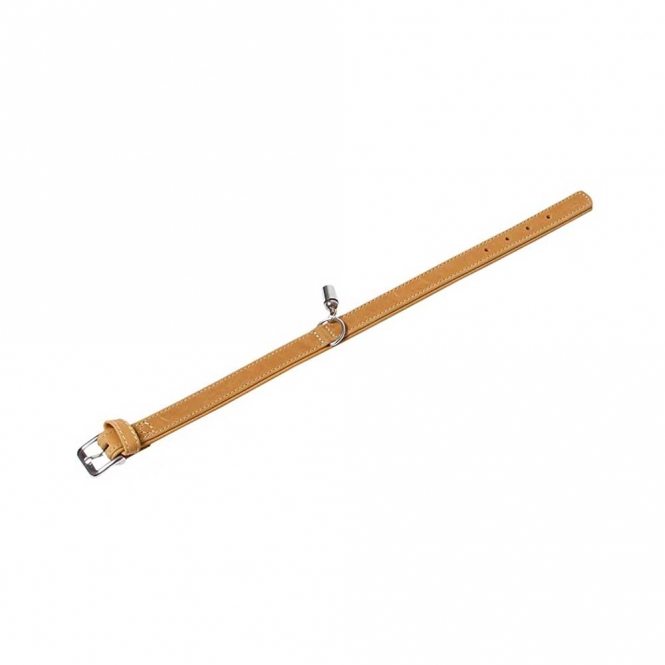 Karlie Halsband Buffalo aus Kalbsleder - Hellbraun - 65 cm/40 mm