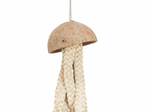 Trixie Naturspielzeug mit Kokosnuss + Bananenblättern