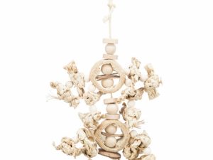 Trixie Naturspielzeug mit Bananenblättern, Holz und Luffa