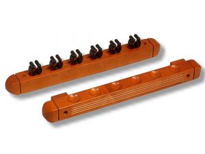 John West Billardqueue Wandhalterung für 6 Queues braun