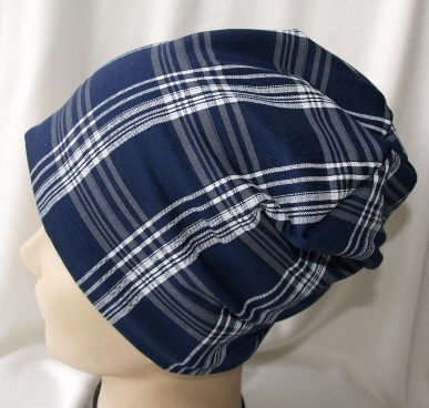 Übergangsbeanie "Karo" Gr. 54/56