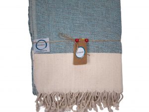 Strandtuch & Badetuch "Ecobain Rugged Towel" fading aqua