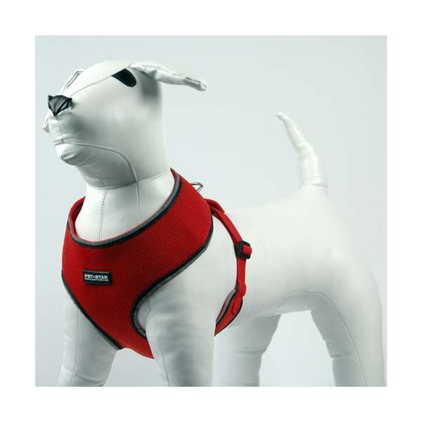 Pet-Star Softgeschirr / Netzgeschirr - Rot - XL – Bild 3