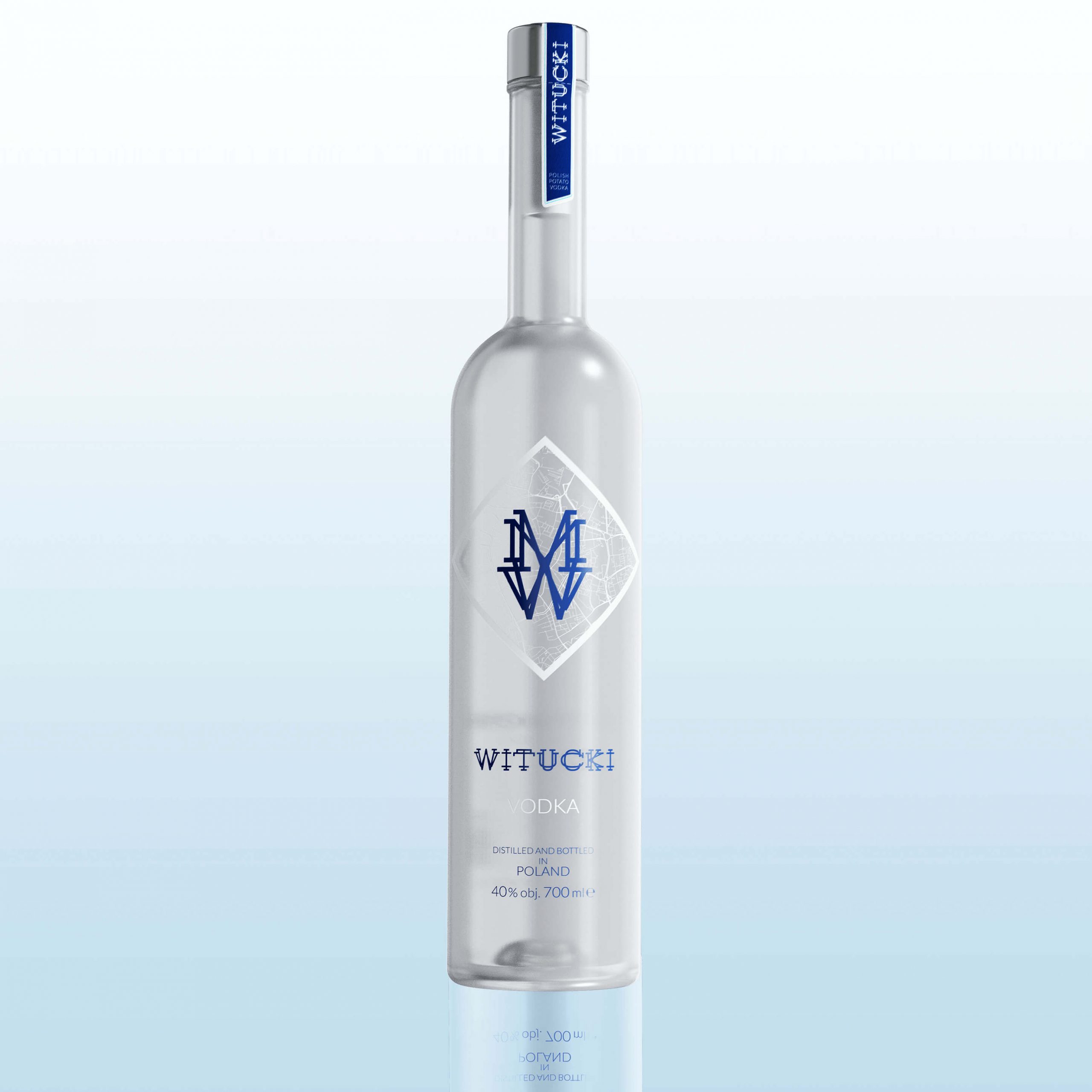 WITUCKI® Vodka 40% 0,7l versiegelte Glasflasche
