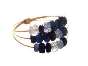 Gemshine - Damen - Ring - Vergoldet - Saphir - Blau, Ringgröße:61 (19.4)