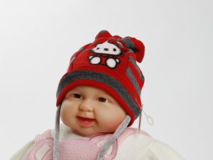 Hello Kitty Mütze "Lola" Übergang, Gr. 46/48