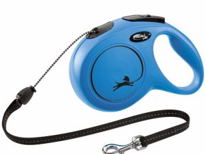 FLEXI Rollleine New CLASSIC Seil - 8m, bis 20kg - Blau