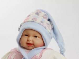 Zipfelmütze "Lunatica" hellblau/weiß Gr. 50/52