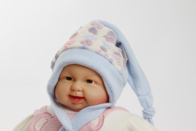 Zipfelmütze "Lunatica" hellblau/weiß Gr. 42/44