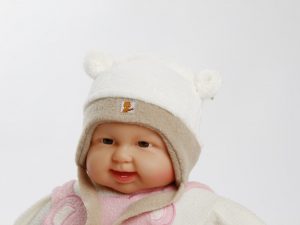 Wintermütze "Teddy"  beige  Gr. 46/48