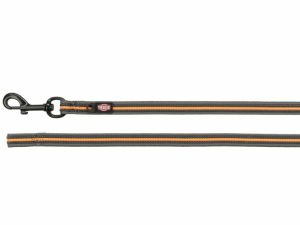 Trixie Fusion Schleppleine - grafit/papaya - 3 m/17 mm