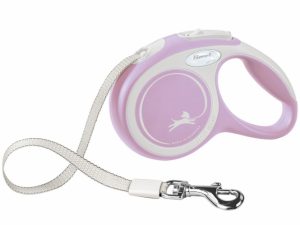 FLEXI Rollleine New COMFORT Gurt - 3m, bis 12kg - rosa