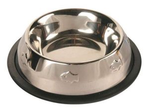 Trixie Edelstahlnapf mit Prägung - 0,2 l