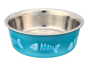 Trixie Edelstahlnapf mit Kunststoffmantel