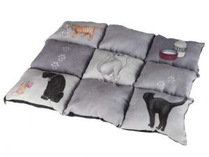 Trixie Katzendecke Patchwork Cat - grau, 45 x 55 cm