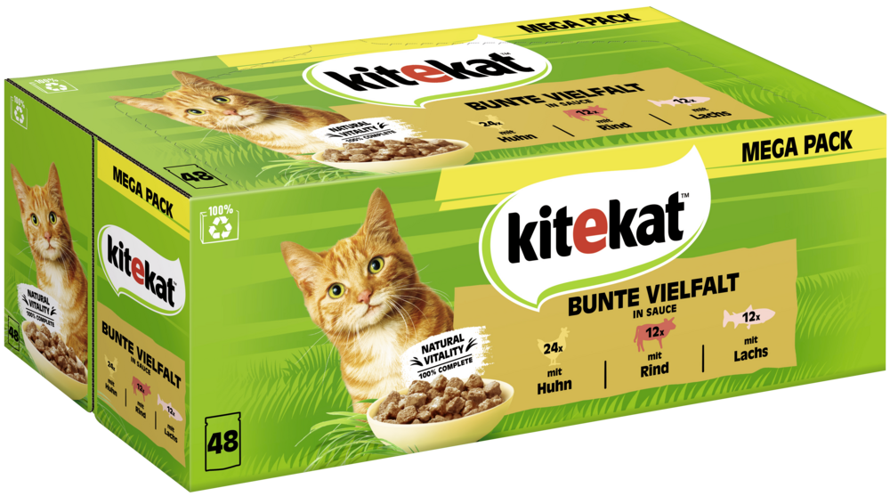 KiteKat MultiPack Bunte Vielfalt Sauce 48x85gP