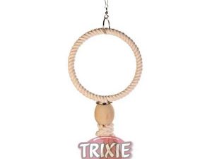 Trixie Baumwollring mit Holzkugel - 19,5 cm