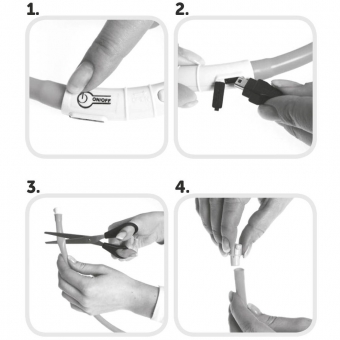 Karlie Visio Light LED-Leuchtschlauch mit USB - Gestreift - violett-pink – Bild 6