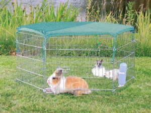 Trixie Netz mit Sonnenschutz für 6-eck Freigehege