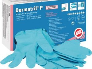 Einw.-Handsch.Dermatril P 743 Gr.11 blau Nitril 50 St./Box