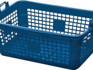 Korb L800xB535xH300mm 85 lPE blau LOCKWEILER