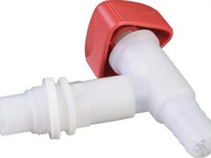 Auslaufhahn HDPE/LDPE R 1/2+R 3/4 Zoll HÜNERSDORFF