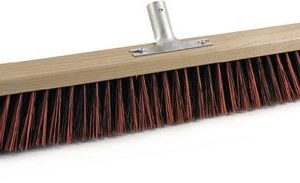 Besen Südharzer Bauernbesen Arenga/Elaston-Mix L.600mm Metallstielhalt.Flachholz