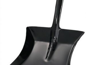 Kehrschaufel m.Düllgriff MET schwarz lack.Bl.L230xB260mm