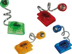 Flexible-LED-Leselampe farblich sortiert