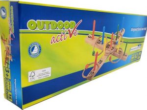 OA Ringwurfspiel aus Holz mit 9 Stäben