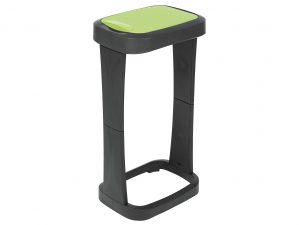 RIVAL Müllsackständer mit Schwingklappe anthrazit/grün 73x40x30cm, 1 Stück