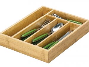 ZELLER PRESENT Besteckkasten Bamboo 5 Fächer 34x26x5cm natur