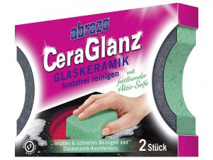ABRAZO Schwamm CeraGlanz Glaskeramik 2er Pack