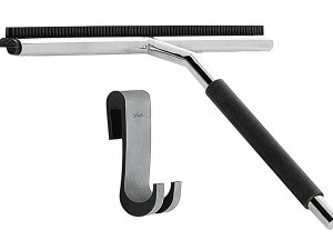 blomus Duschkabinenabzieher 'Lavea' mit Halterung