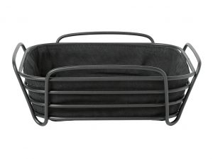 blomus Brotkorb Delara 25x25x9,3cm schwarz