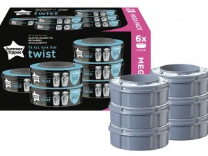 TOMMEE TIPPEE Nachfüllkassette Twis &Click + Sangenic Tec Windeleimer 6er Set