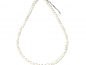 Echte Süßwasserperlenkette weiß 8mm Perlen Zuchtperlen Perlenschmuck