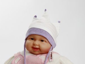 Übergangsmütze "Colett" mit Zipfeln, Gr. 38/40