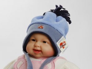 Wintermütze "Felix" blau/grau Gr. 42/44