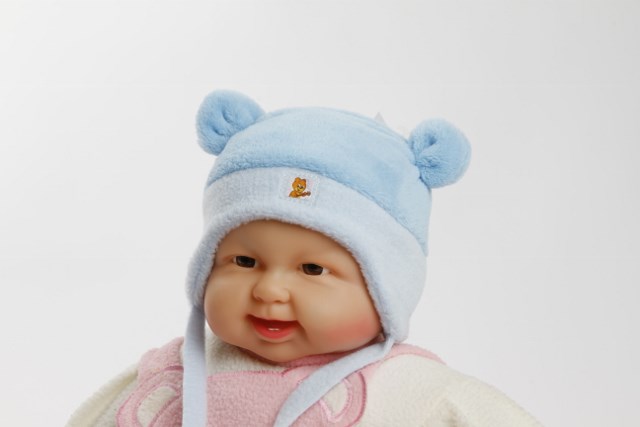 Wintermütze "Teddy" eisblau Gr. 50/52