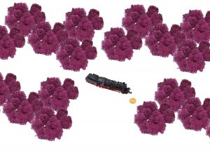 Muwse Islandmoos Veilchen Pink 100 g Maßstab Spur N Modellbau