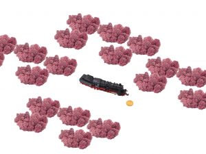 Muwse Islandmoos Rosa 100 g Maßstab Spur N Modellbau
