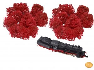 Muwse Islandmoos Mohnrot 10 g Maßstab Spur N Modellbau